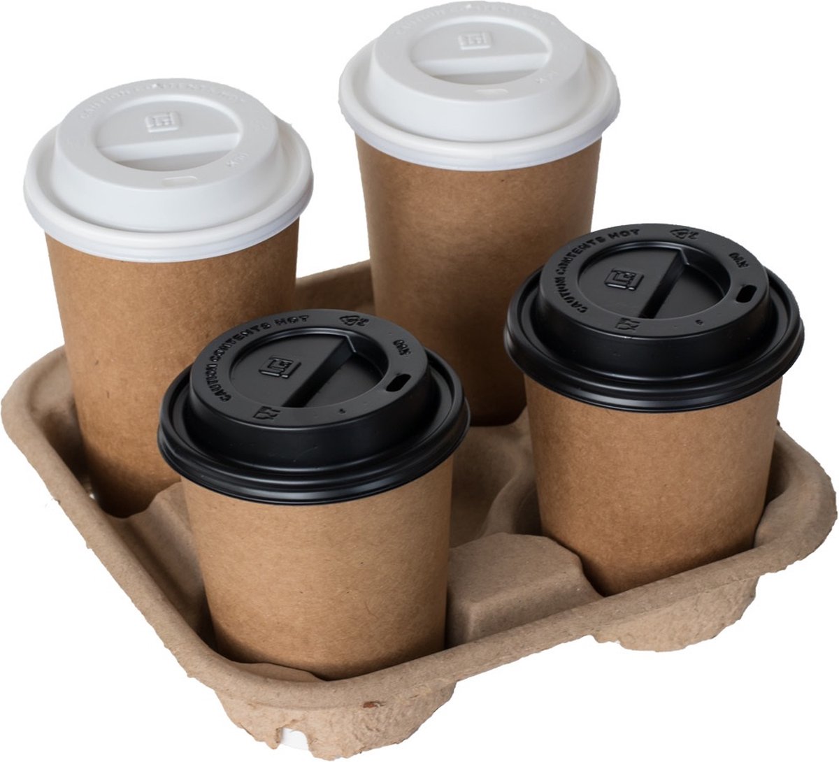 Draagtray voor 4 bekers