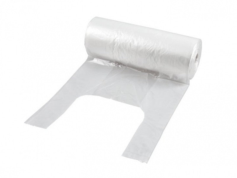 HDPE knoopzakken transperant op rol 23 x 36 x 45 cm