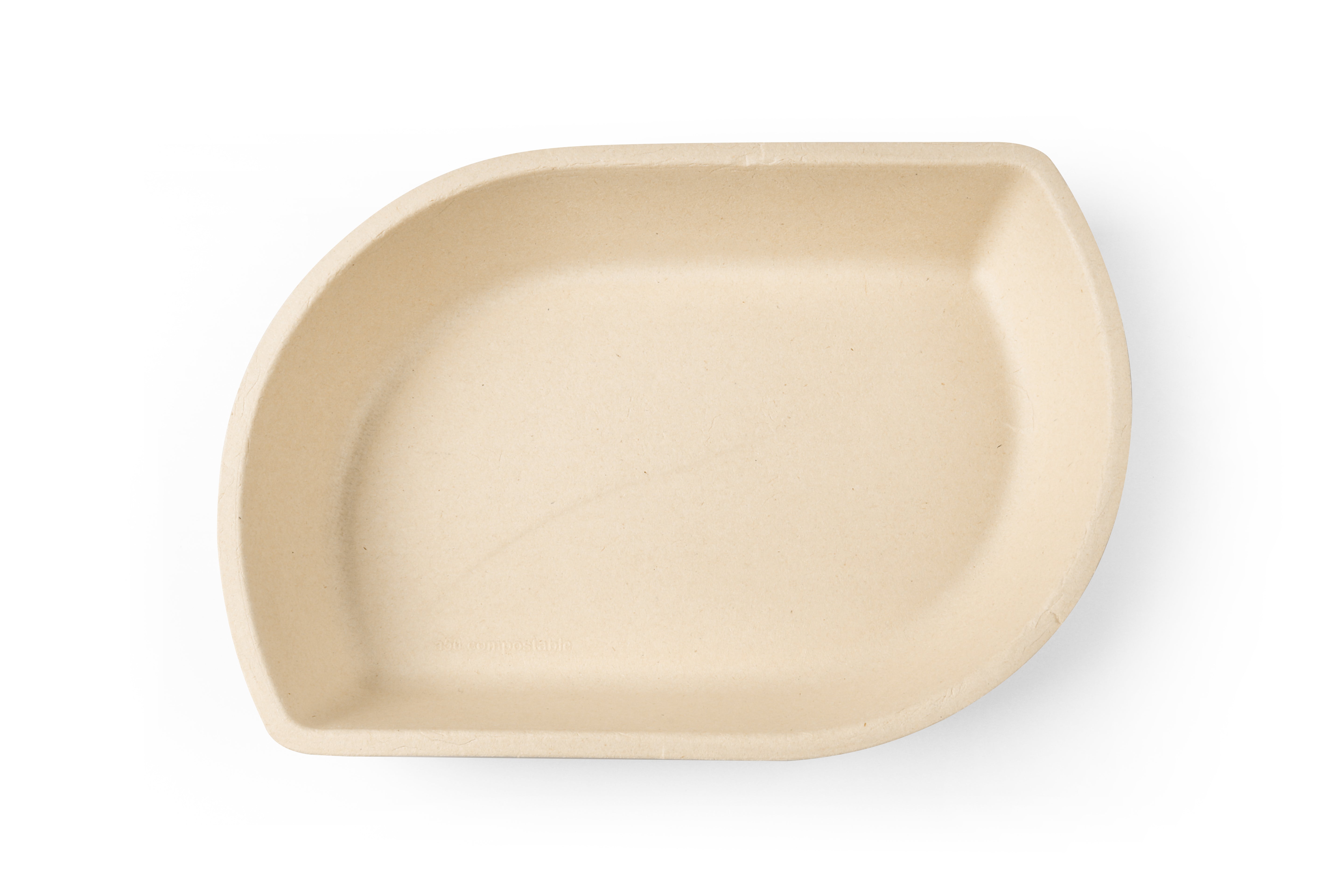 Snackbakjes A50, suikerriet 21 x 14,4 x 3,6 cm bruin