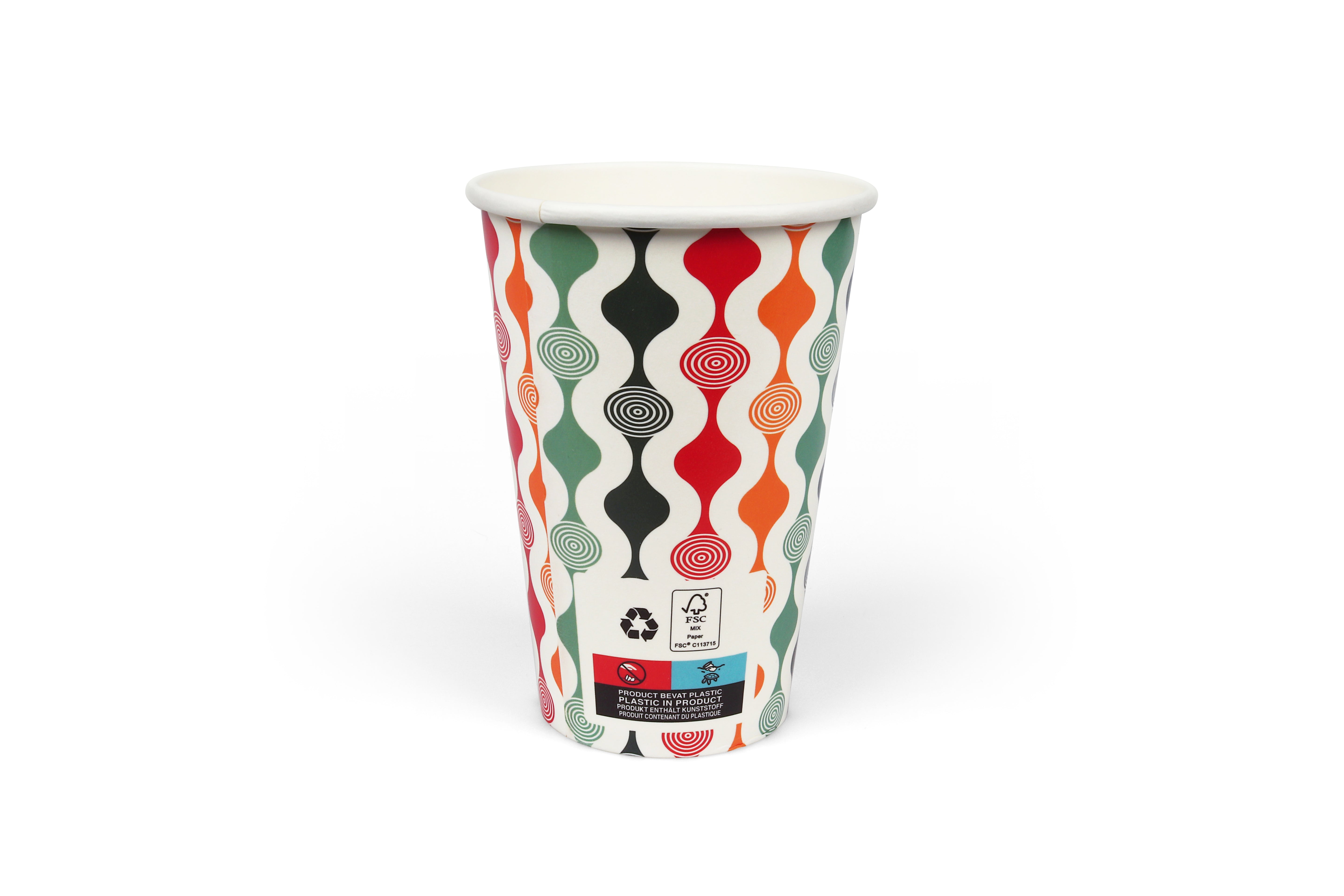 Milkshakebekers 400 ml (16 oz), karton Ø 9,2 x 12,6 cm