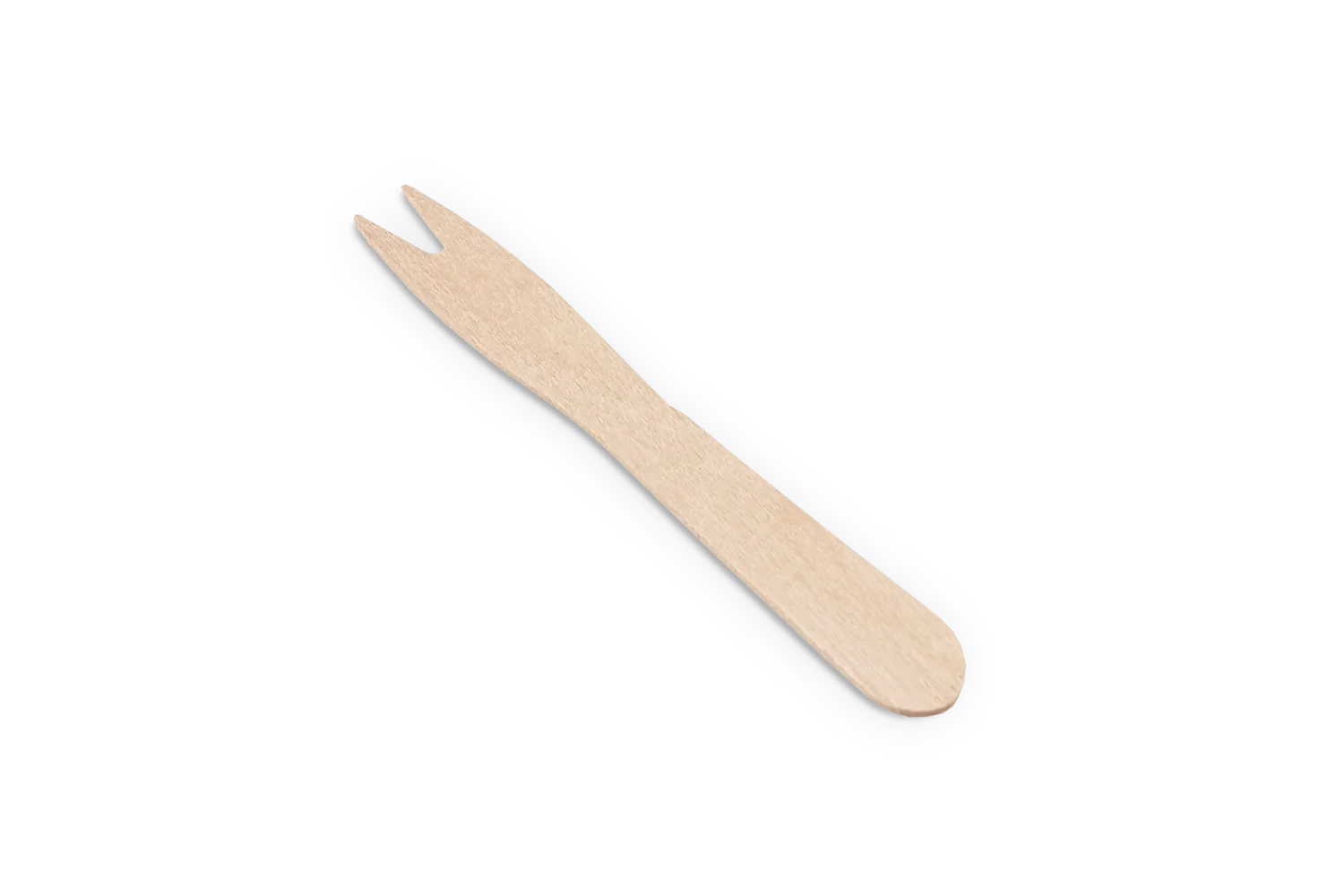 Houten snackvork 85mm 100% BIO 1000 stuks