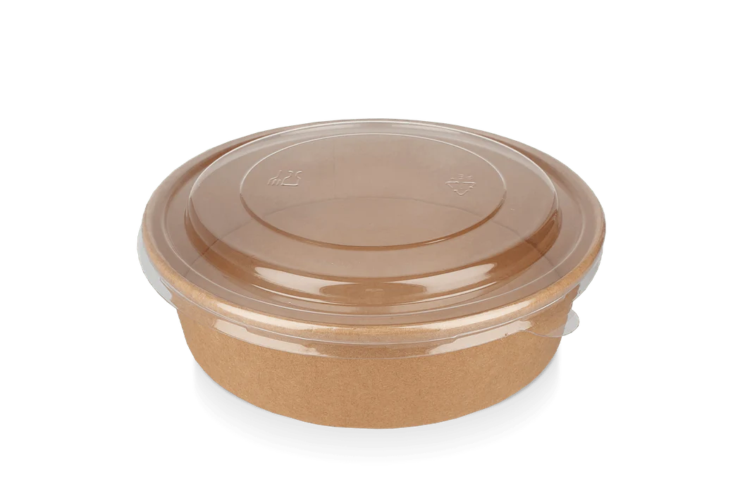 Salade bowl kraft/PE 900ml Ø184mm