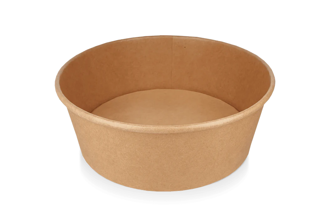 Salade bowl kraft/PE 1300ml Ø184mm