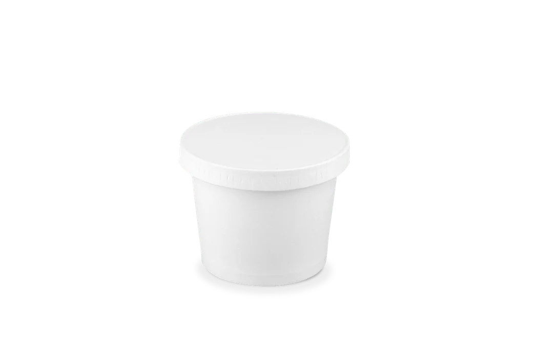 Saus cups+deksel kraft 2oz 60ml