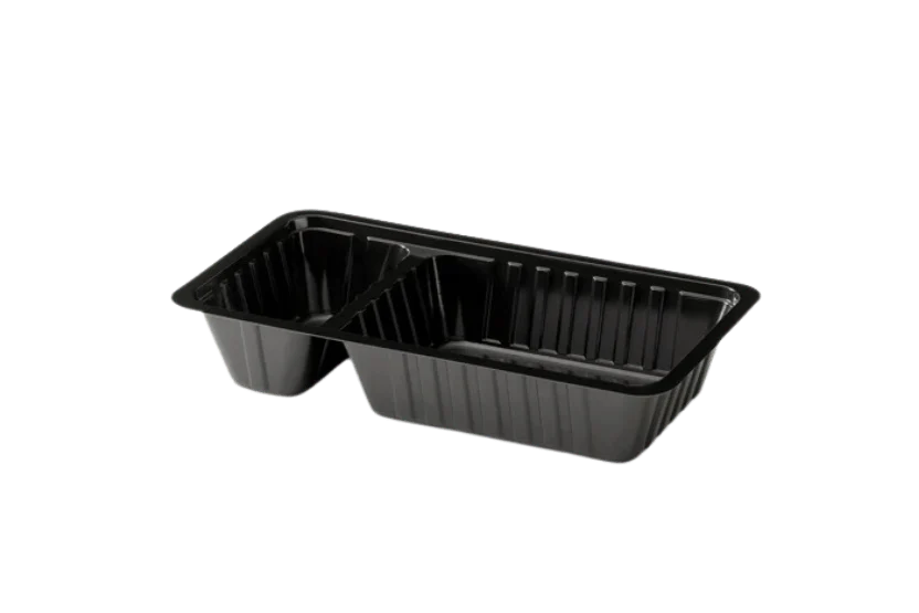 Snackbakje A7+1 zwart 1000 stuks