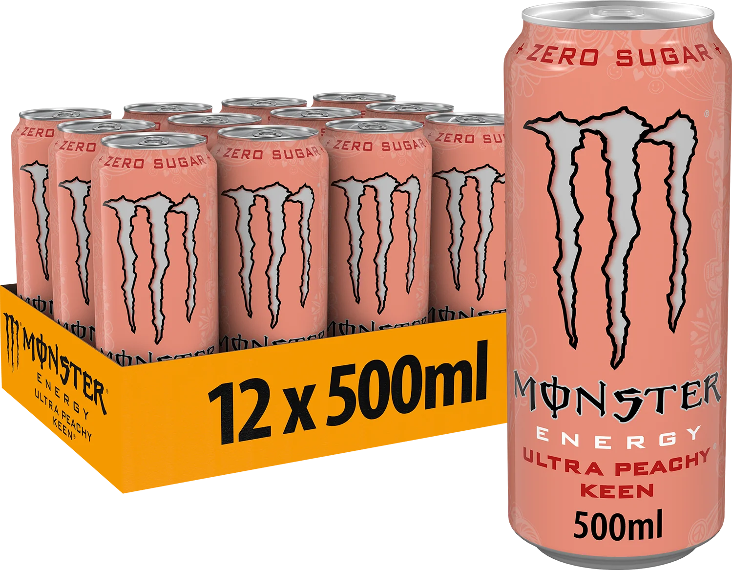 Monster Ultra Peach 500ml 12 stuks