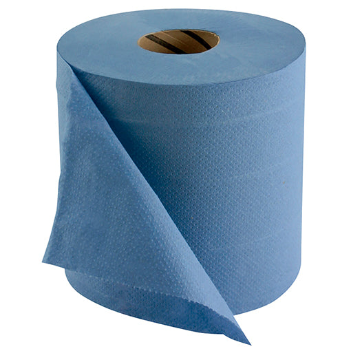 Industriële poetsrollen blauw 2 laags 27,50cm x 350m