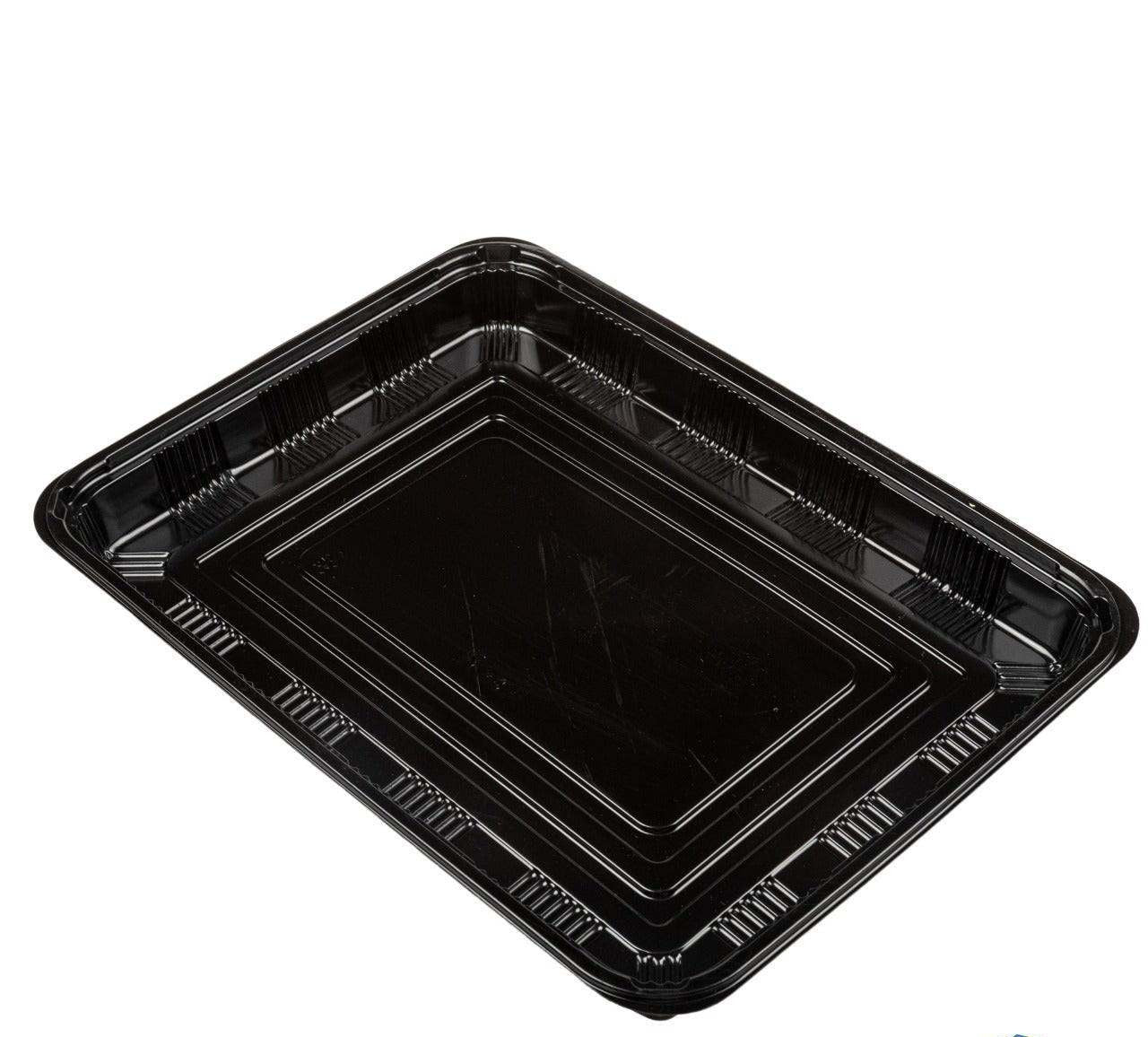 Sushi tray + deksel 165x115x20mm zwart 400 stuks