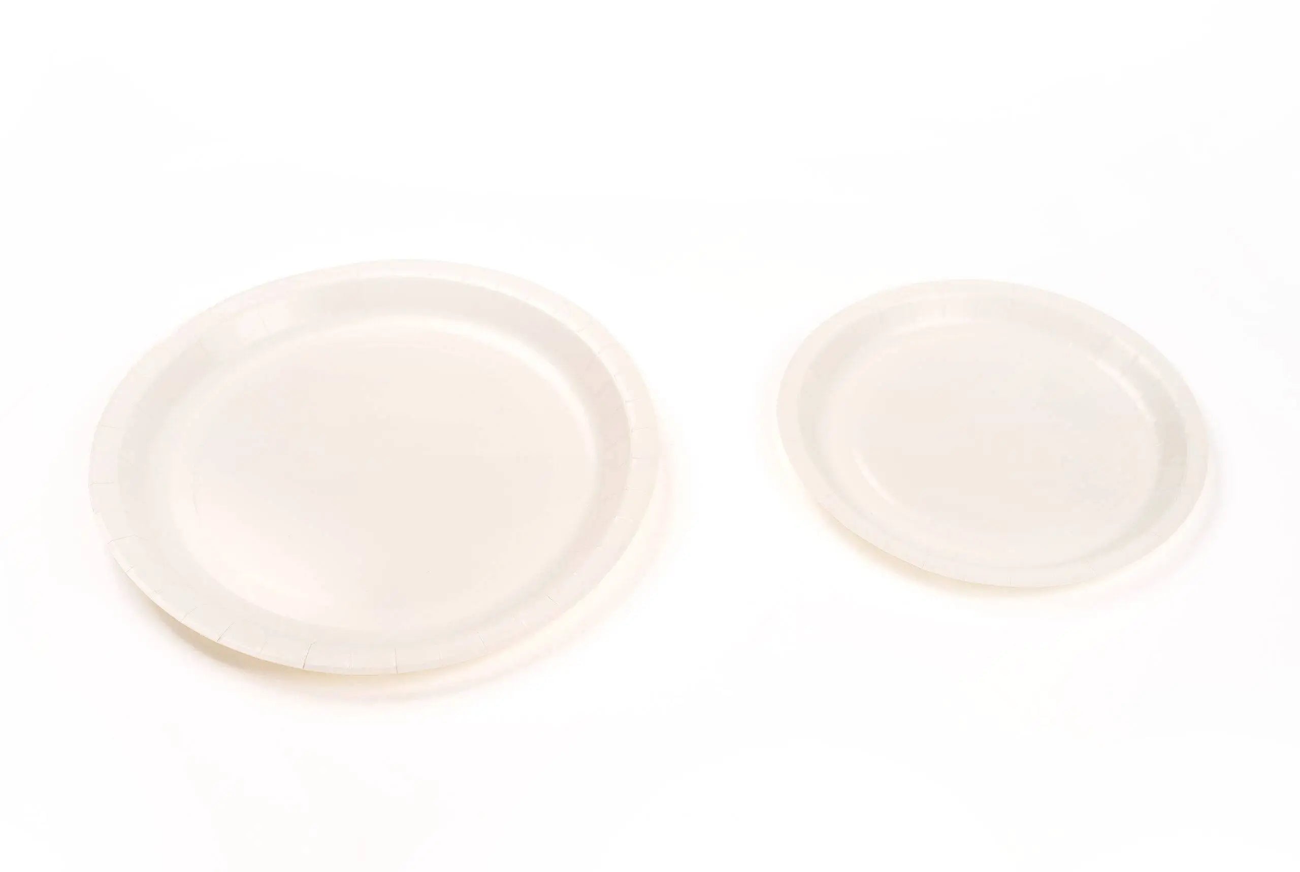 karton Bord Ø18cm wit