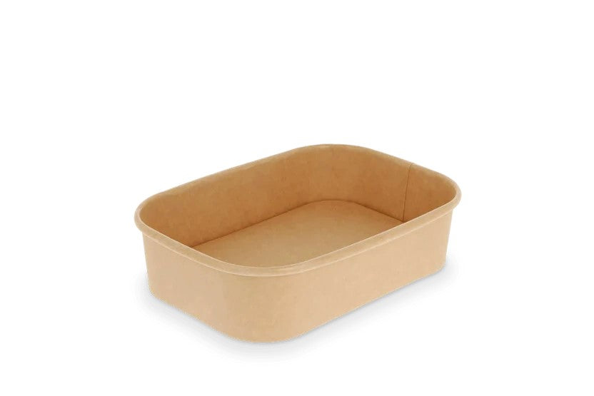 Maaltijdbak karton 500ml Bruin