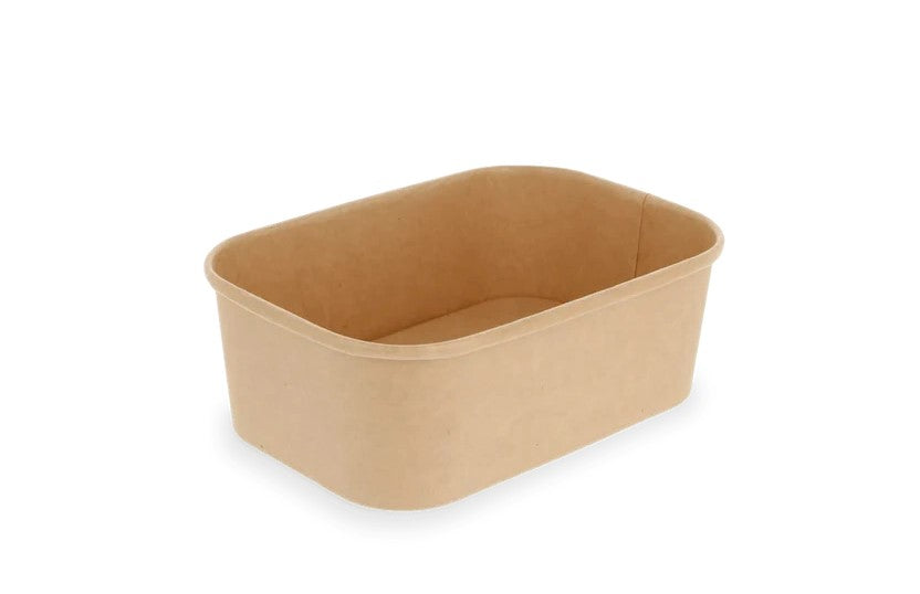 Maaltijdbak karton 750ml Bruin