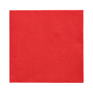 Servetten 2 laags 1/4 vouw 40x40cm rood 125 stuks