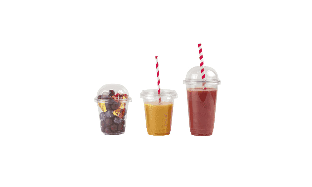 Deksel smoothie beker met kruisopening, PS Ø9,5 cm 100 stuks