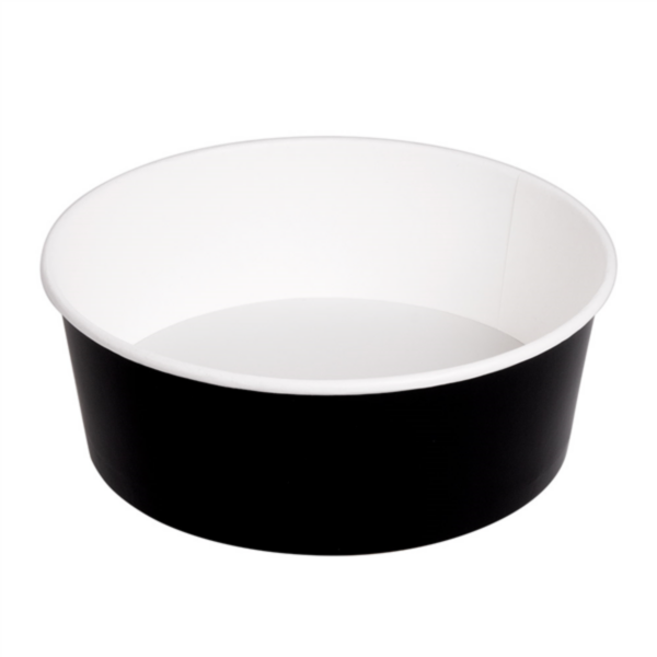 Salade bowl Kraft/PE Zwart 750ml