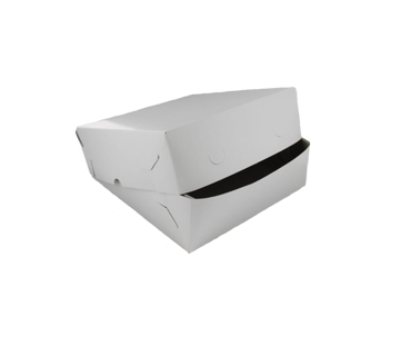 Zwanenhalsdozen, karton 40 x 40 x 8 cm wit