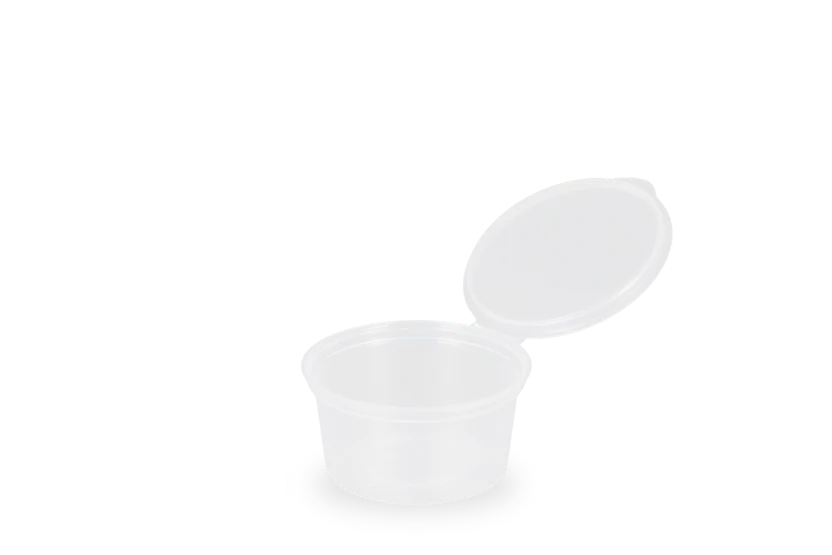 Sausbakje met vaste deksel 60ml ( 2oz )