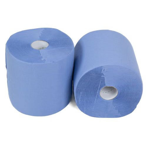 Industriële poetsrollen blauw 2 laags 27,50cm x 350m