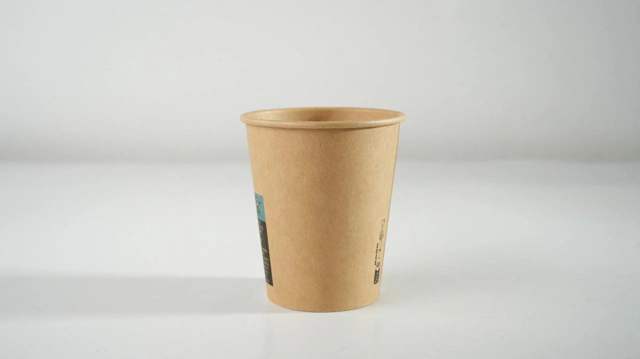 Koffiebekers singel wall kraft 7oz 180ml 50 stuks