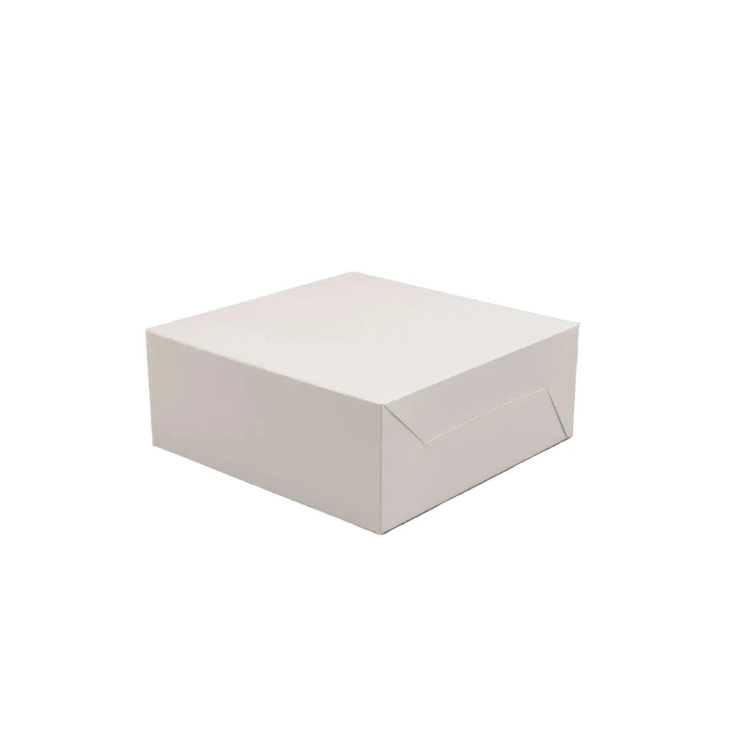 Gebaksdoos 20x20x8 cm 100 Stuks wit