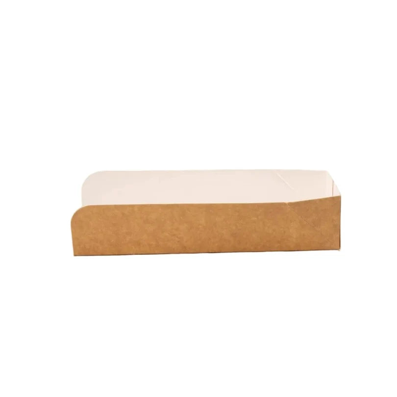Zakschuiver (hotdog tray) kraft/wit Bio 300 stuks