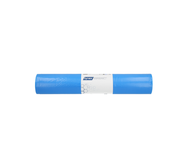 Afvalzak Gerecycled, LDPE, Blauw, 70x110cm, T100, 120 Liter 20 stuks